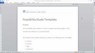 Feasibility Study Template screenshot 5