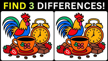 ‍✨Find 3 Hidden Differences, Challenge Your Observation Skills!🕵️【#347 Brain Game Challenge】