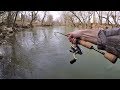 CREEK Fishing for Rainbow & Brook TROUT with Spinners