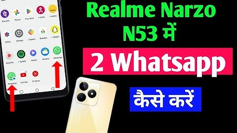 Realme narzo n53 me double WhatsApp Kaise chalayen | Realme n53 app clone setting
