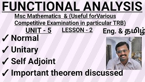 #pgtrb PGtrbmaths #trbmaths #polytrb #mscmaths #functionalanalysis #unitary #normal #selfadjoint