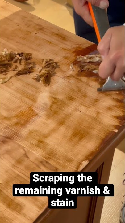 Stripping desktop | Desk Refinishing