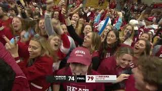 Indiana fans STORM the court as they upset No. 1 Purdue | ESPN College Basketball