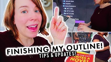 FINISHING MY OUTLINE + sending to CPs! Writing Vlog, Tips + Updates (Writing a Sequel Pt. 2)
