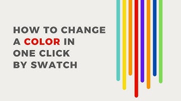 How to Changes Color In a one click by swatch | Adobe InDesign 2022