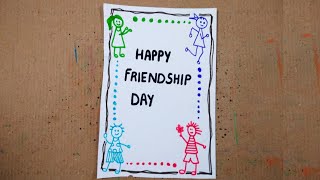 Friendship Day Card Easy || Card Making Ideas