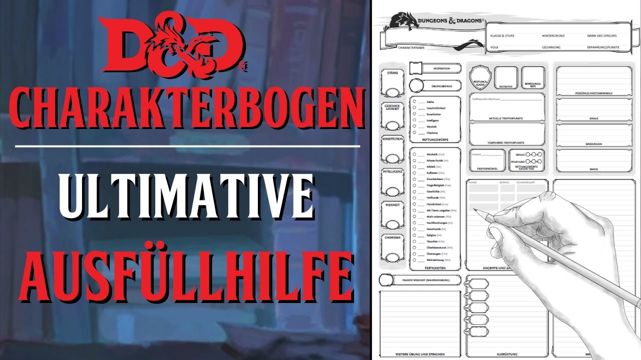 D&d 5 Spielerhandbuch Deutsch Pdf Download Kostenlos D&D Charakterbogen ausfüllen leichtgemacht: Eine (ausführliche