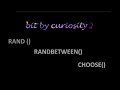 Create Dummy Data using Rand(), Randbetween() and Choose() functions|| Generate Random data in excel