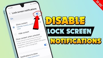 How To Disable Lock Screen Notifications On Samsung Galaxy A16