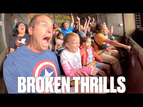 FIRST TIME GOING TO DISNEYLAND WITH A BROKEN ARM | RIDING ROLLER COASTERS WITH A BROKEN ARM