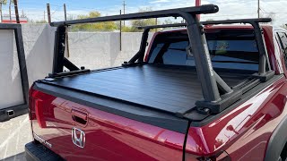 Honda Ridgeline Yakima Overhaul HD Truck Bed Rack & Retrax Pro Tonneau Cover