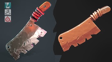 Making a Stylized Chopping Knife with Maya, Zbrush, and Substance Painter