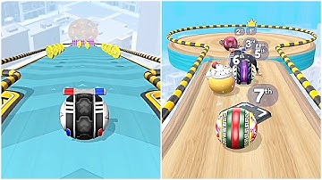 Going Balls Super Bonus Level 54 vs Epic Race Gameplay Android, iOS
