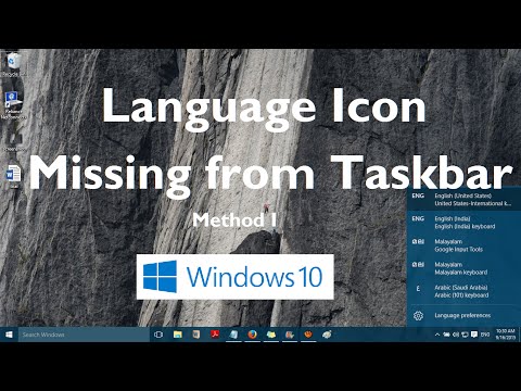 Fix: Language icon missing in Windows 10 Taskbar [Method 1]