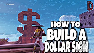 How to build a dollar sign in fortnite