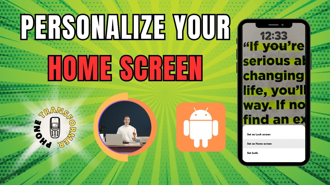 How To Put Photo On Home Screen Android YouTube