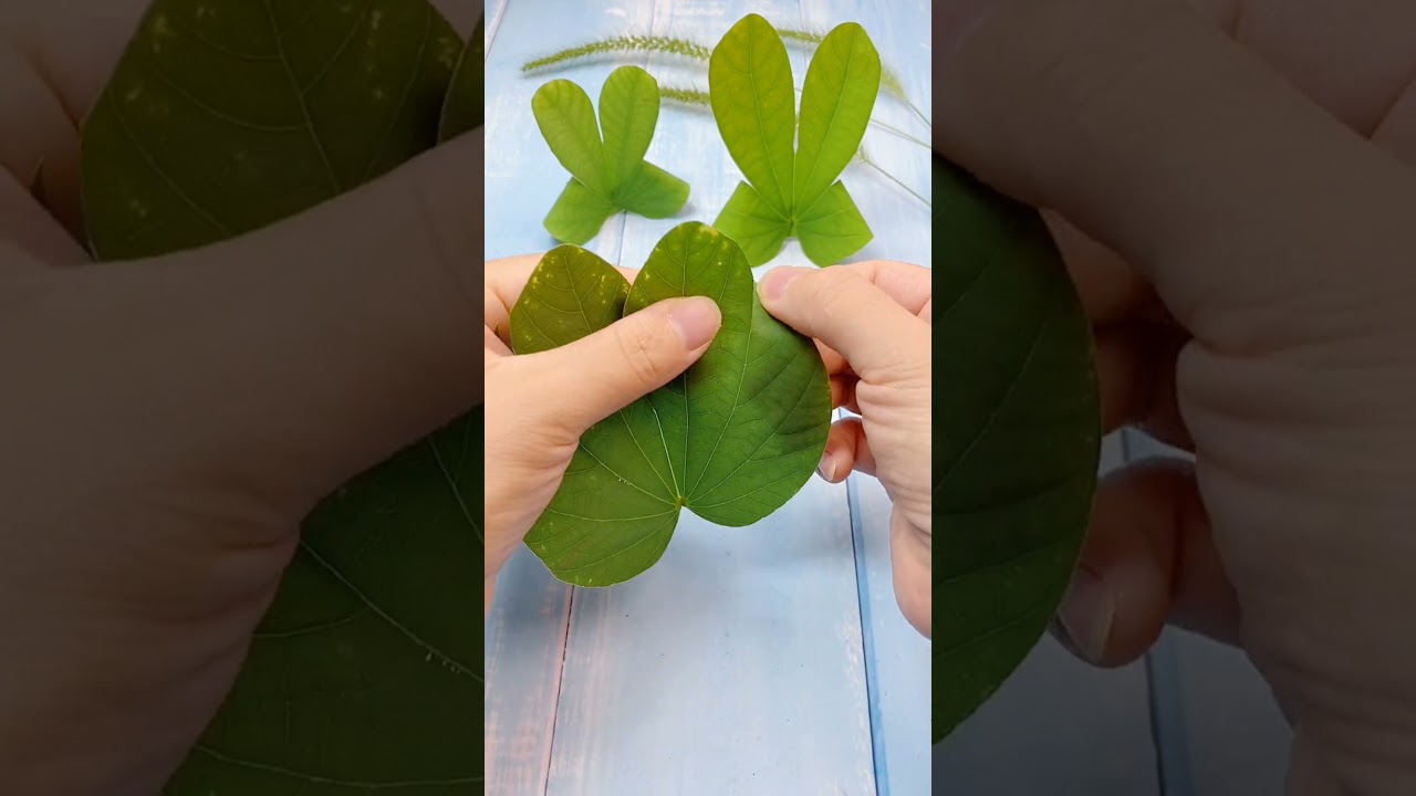 Amazing leaves rabbit Craft 