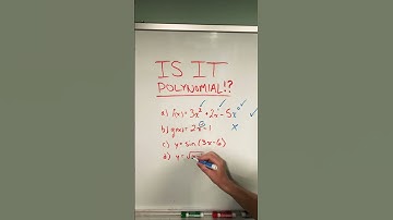 Determine whether it is a polynomial function USING AN EQUATION #shorts