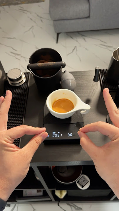 Decaf espresso workflow!#pov #eduartcoffee #coffeetok #homebarista #coffee #workflow