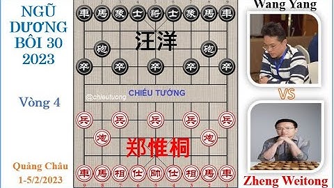 Trịnh Duy Đồng (郑惟桐) Zheng Weitong VS Wang Yang (汪洋) Uông Dương | Vòng 4 | NGŨ DƯƠNG BÔI 30
