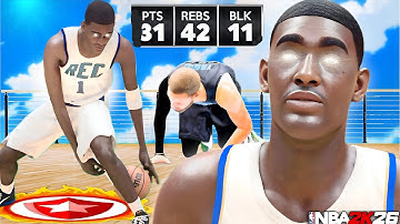 PUNISHING DEFENDERS In Rec With My 7’0 DEMIGOD BUILD In NBA2K26!