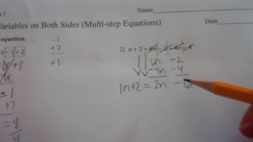 Video Variables on Both Sides Multi Step Equations