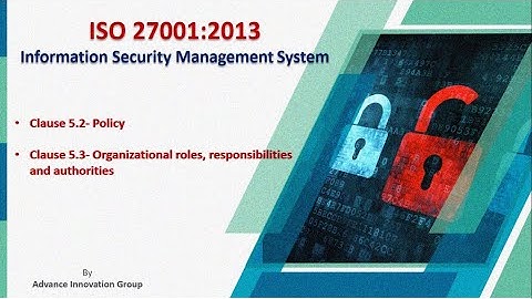 Videos 5/40 - Understanding ISMS - Clause 5.2 & 5.3 - Policy and Org Roles, Responsibilities