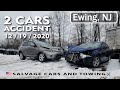 One injured in crash in Ewing Township | 2 car accident | Nissan &amp; Chevy crashed in Ewing, NJ 2020