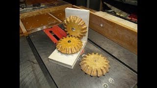 Making Wooden Bevel Gears with a Radial Arm Saw