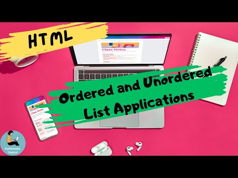 How to use ordered and unordered lists in HTML? | HTML Tutorials