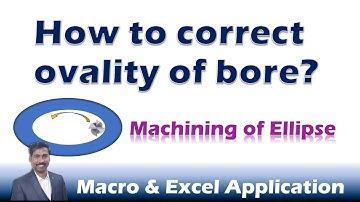 How to correct ovality of bore | Machining of Ellipse | Macro | CNC-Learning | Rajeev Sreedharan