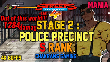 Streets of Rage 4 - Stage 2: Police Precinct [ Adam Hunter - Mania Difficulty - S Rank ]