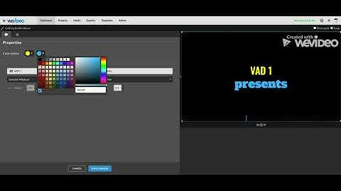 Creating a Title Sequence & End Credits Text in Wevideo