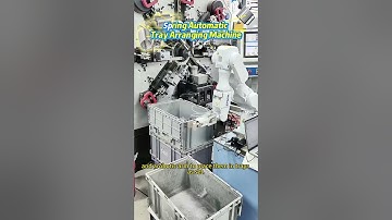 Fully Automatic Spring Tray Arranging Machine in Action