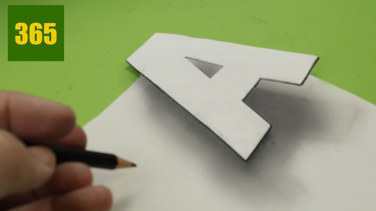 Disegno 3d Come Disegnare Una A In 3d Come Disegnare In 3d Youtube