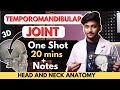 Temporomandibular Joint Anatomy | One Shot with Exam Notes | Head and Neck Anatomy | MBBS World