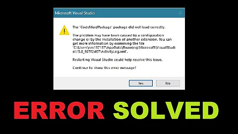 The 'CodeMaidPackage' package did not load correctly Error Solved Visual Studio | Tutorial4You