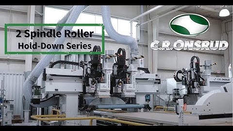 Twin Spindle Roller Hold-Down Series Router (RH) by C.R. Onsrud