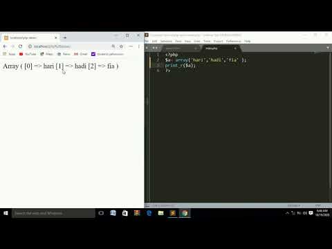 TUTORIAL PHP | Belajar PHP Dasar Untuk Pemula (ARRAY)