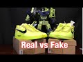 Nike Air Force 1 Volt Off-White  Real vs Fake Review. Updated Pairs
