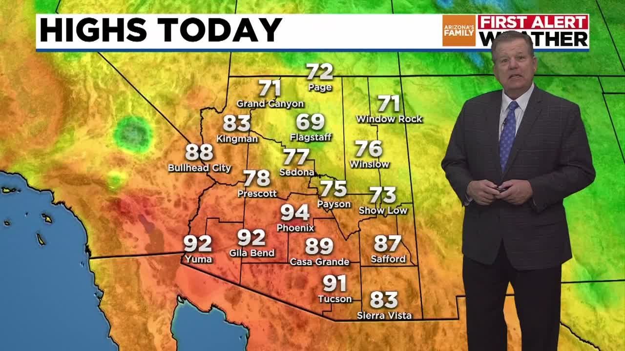 Warmer temps ahead for metro Phoenix - YouTube