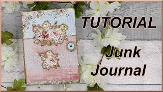 TUTORIAL - Junk Journal - Diary - inspired by @pinkmonarchprints - DIY - how to make journal