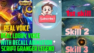 Granger Legend Skin Script - Starfall Knight With Recall Real - Full Voice - No Password Resimi