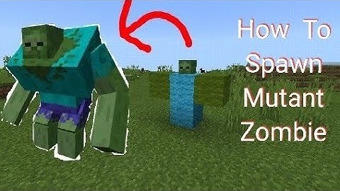 MCPE:How To Spawn Mutant Zombie Tutorial