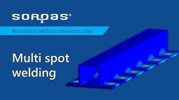 Multi spot welding simulation by SOPRAS 3d