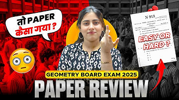 🔴LIVE | Geometry Board Exam 2025 Paper Solutions | Review and Analysis | Class 10 Maharashtra Board