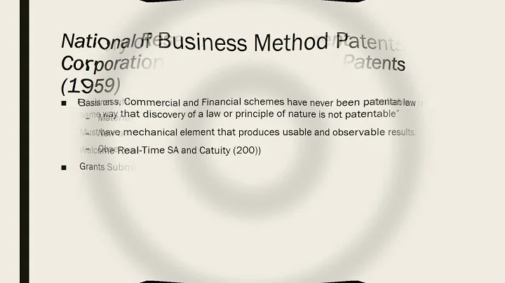 Are Business Methods Patentable?