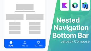 Nested Navigation with Bottom Bar and Jetpack Compose | Android Studio Tutorial