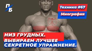 Низ грудных Выбираем лучшее СЕКРЕТНОЕ упражнение Техника 67