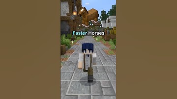How to make Faster Horses in Minecraft Bedrock Edition #minecraft #tutorial